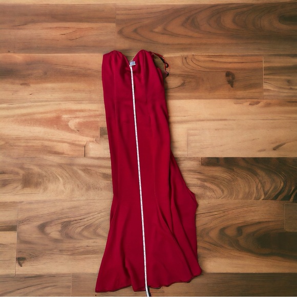 Vintage Jessica McClintock Gunne Sax Red Long Dress - Picture 7 of 9